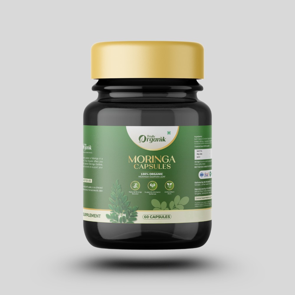 Truly Organik Moringa Capsules — front