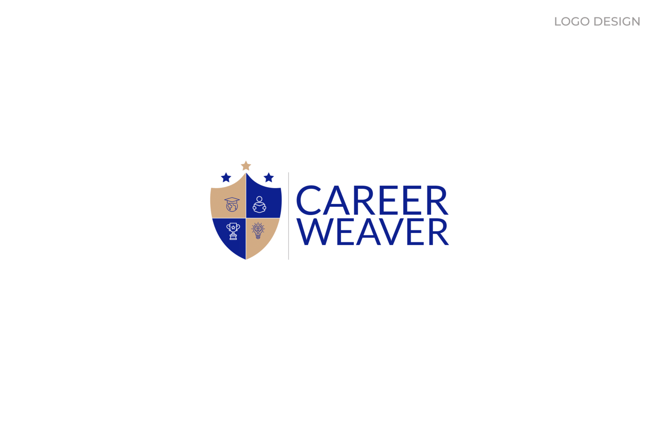Career Weaver with alternate sans-serif wordmark
