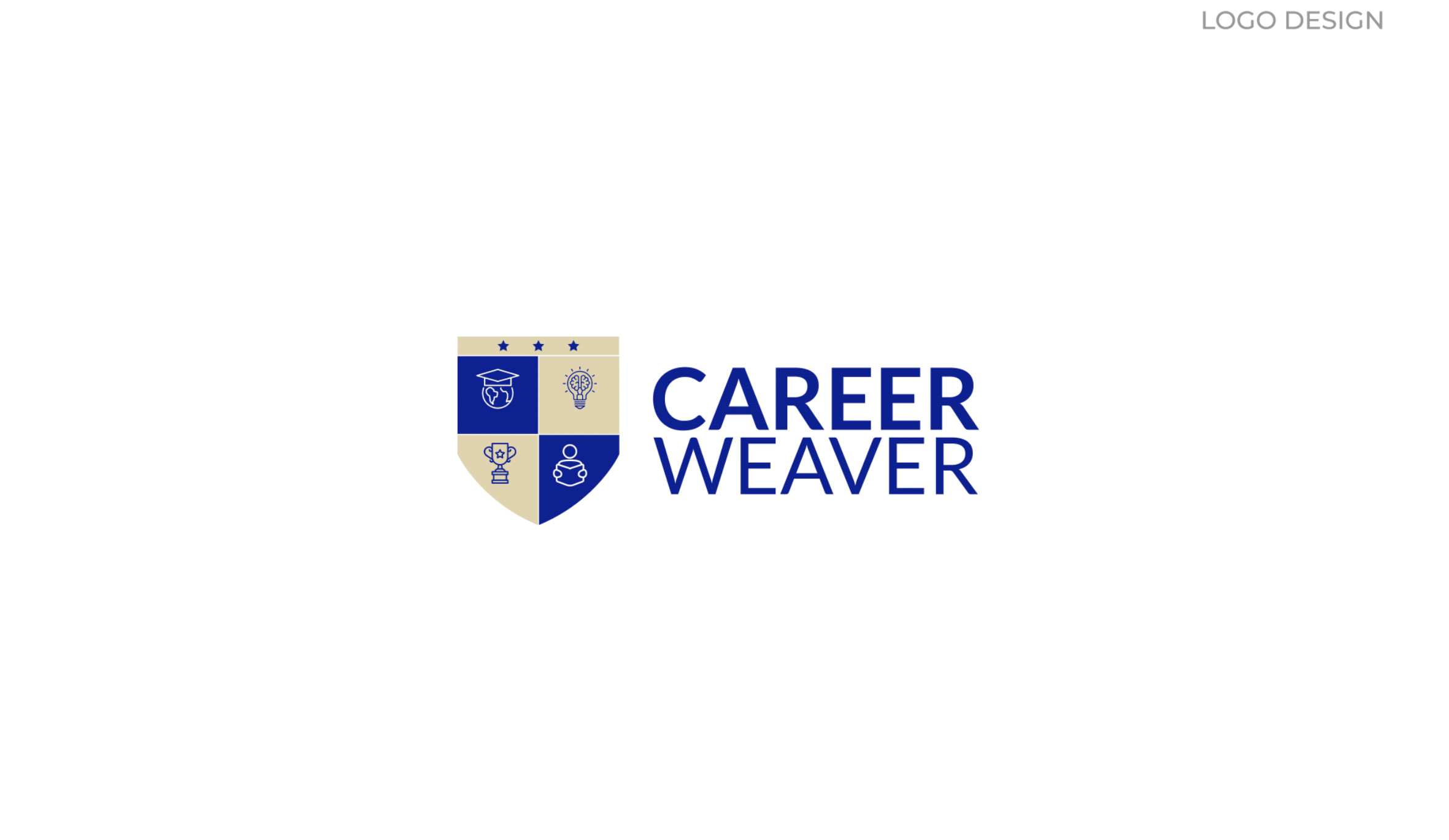 Career Weaver geometric shield logo alternative direction
