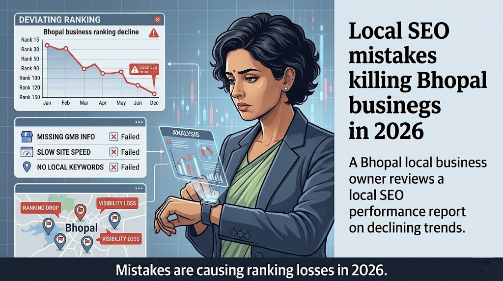 Local SEO mistakes killing Bhopal business rankings in 2026