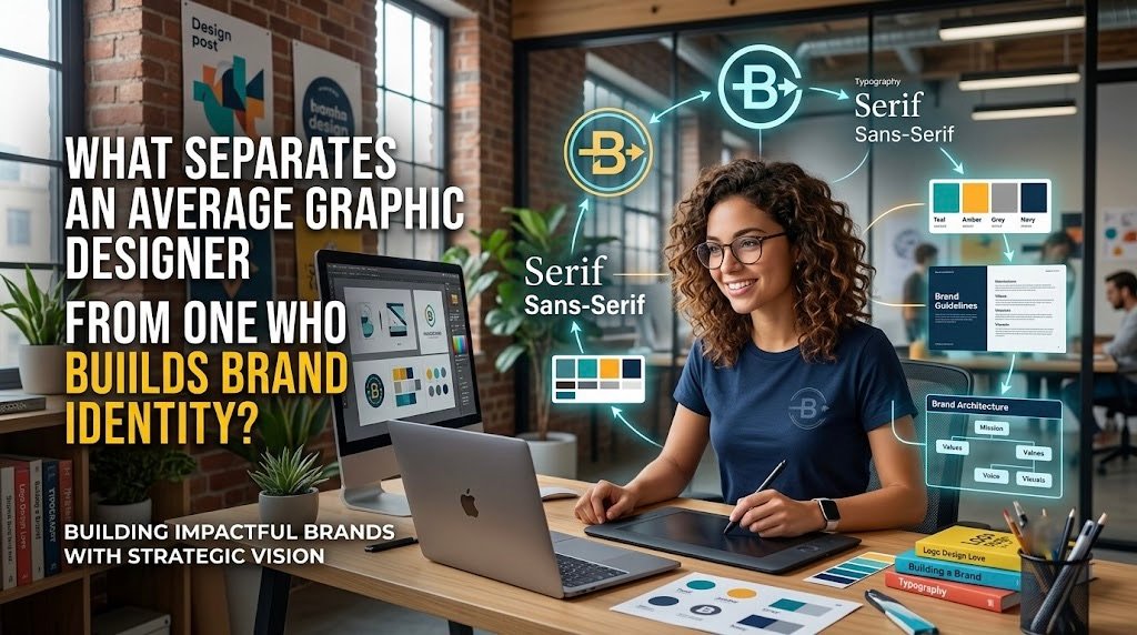 What separates an average graphic designer from one who builds brand identity?