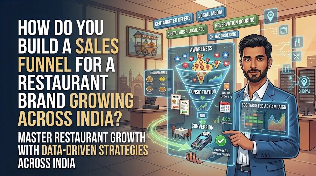 How do you build a sales funnel for a restaurant brand growing across India?