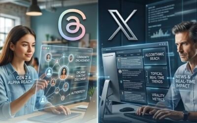 How does Threads compare to Twitter (X) for brands trying to grow organically in 2026?